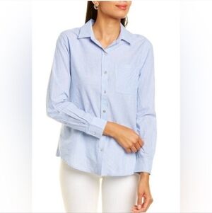 Women's Light Blue Button-Up Blouse
